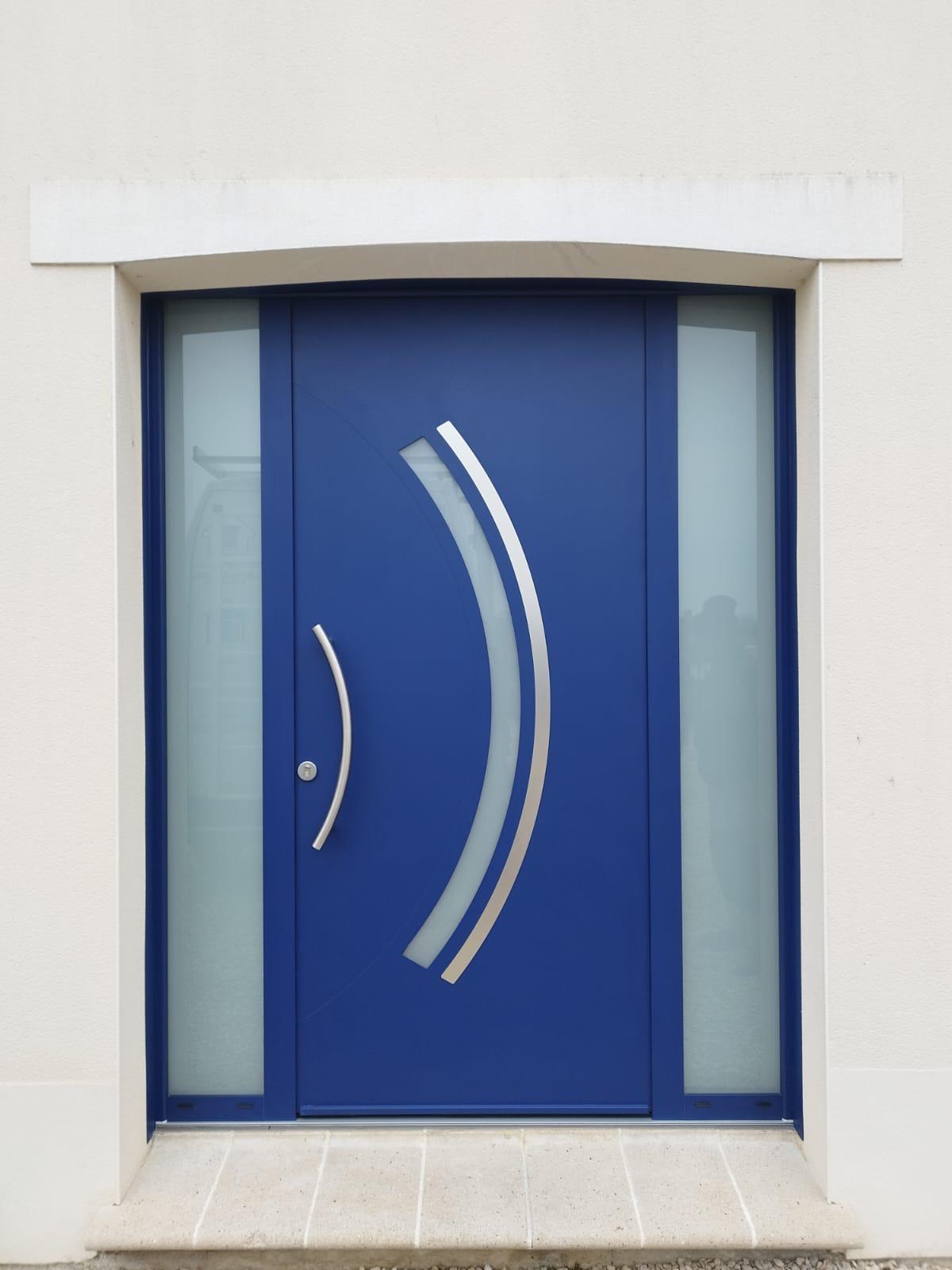 Porte d’entrée en aluminium Euradif – modèle Claro